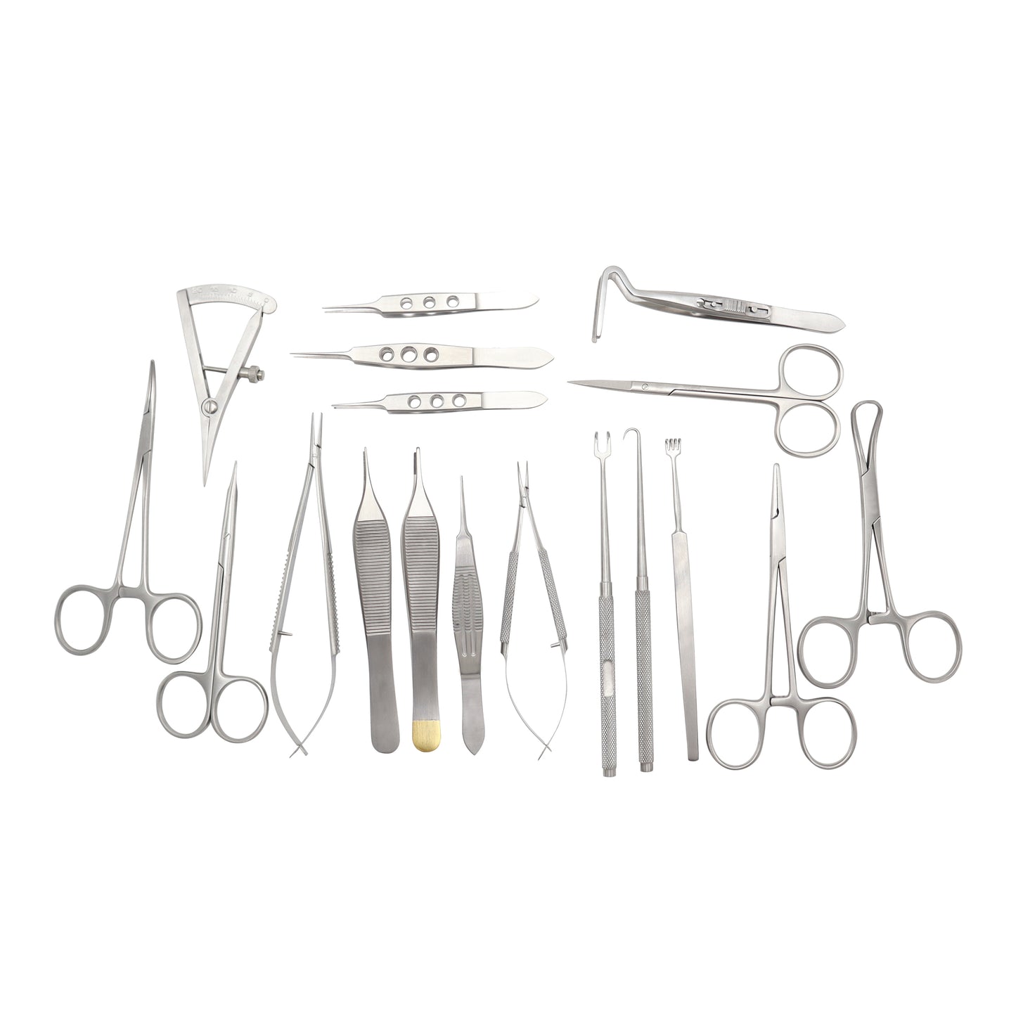 Curved micro needle holder 12 cm no lock for blepharoplasty surgery