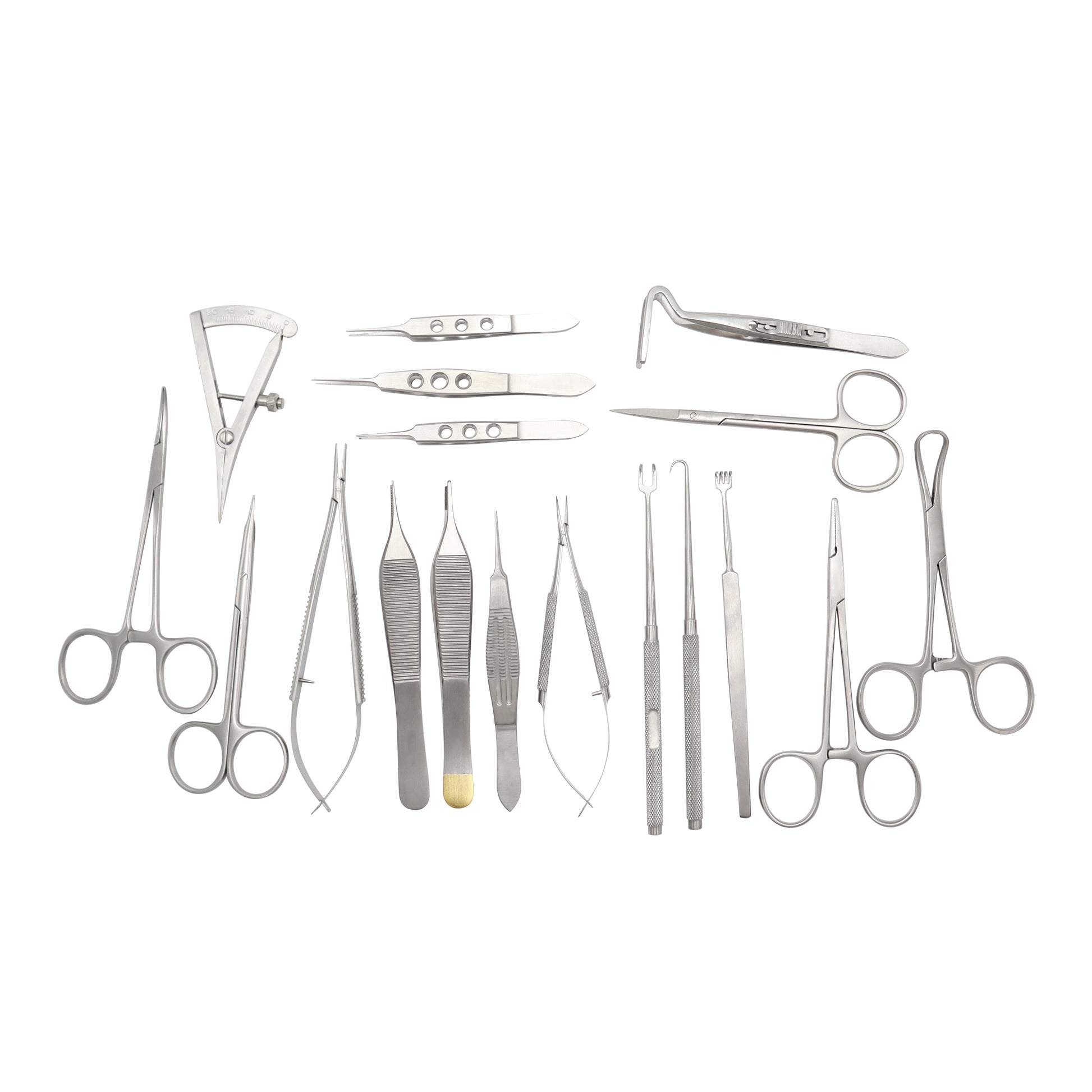 Curved micro needle holder 12 cm no lock for blepharoplasty surgery