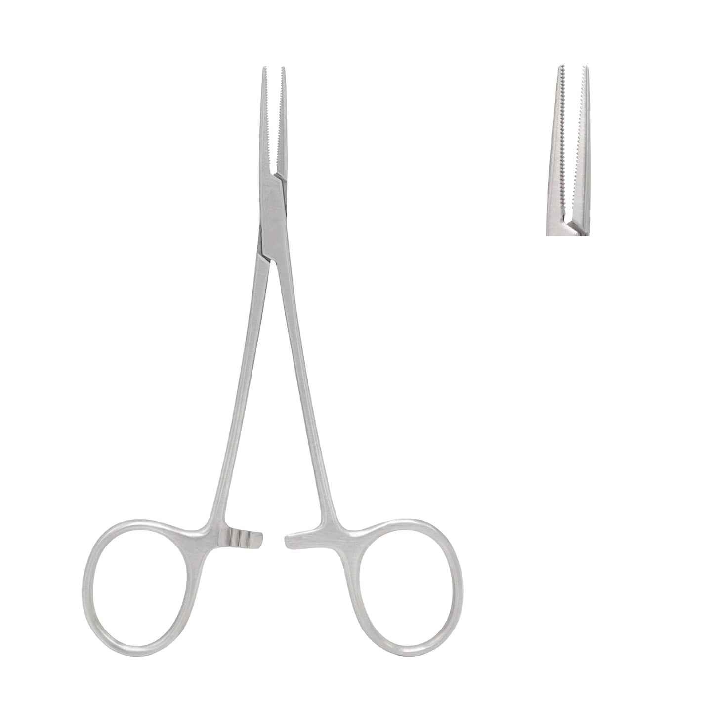 Straight micro tying forceps 10.5 cm with 5 mm platform for fine suturing