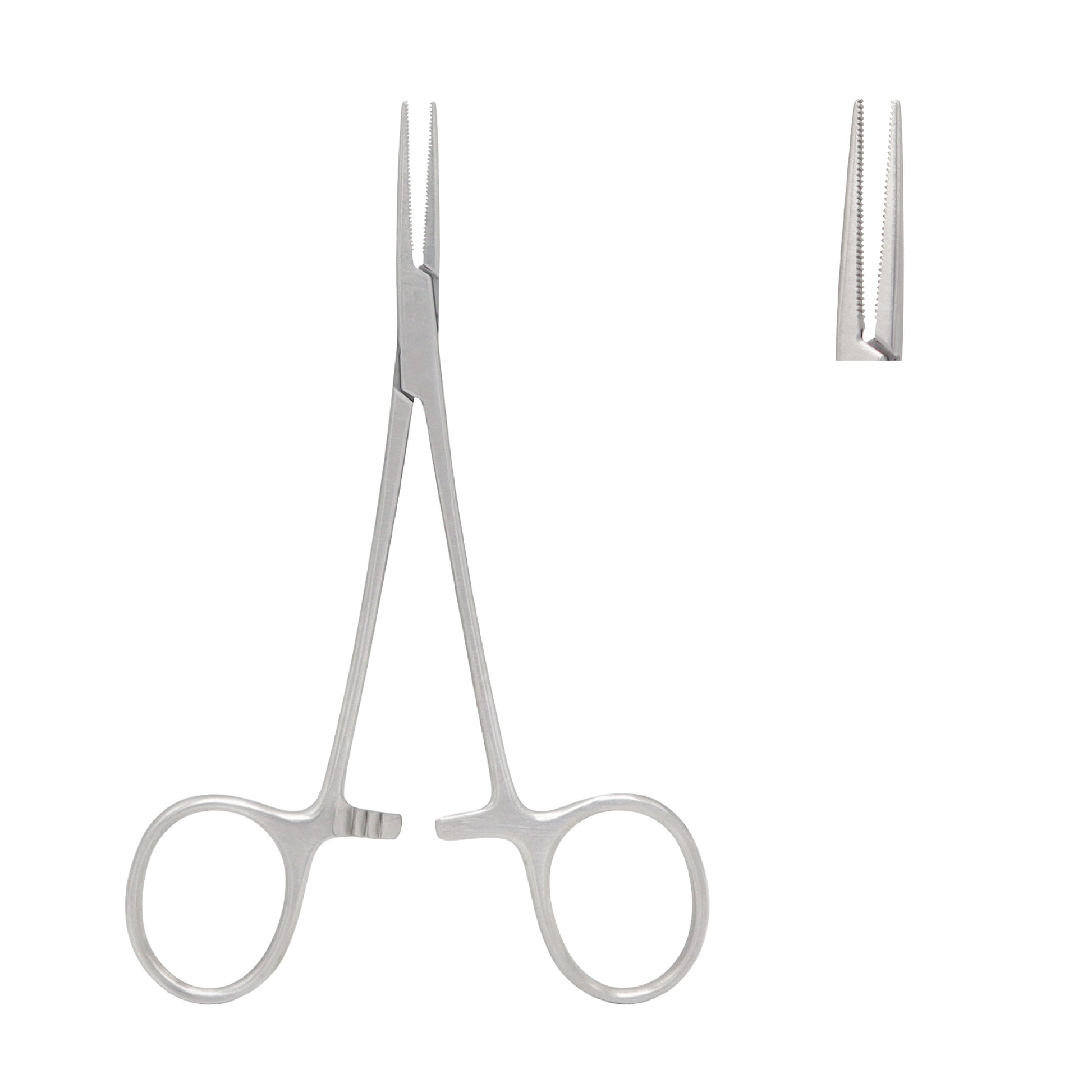 Straight micro tying forceps 10.5 cm with 5 mm platform for fine suturing