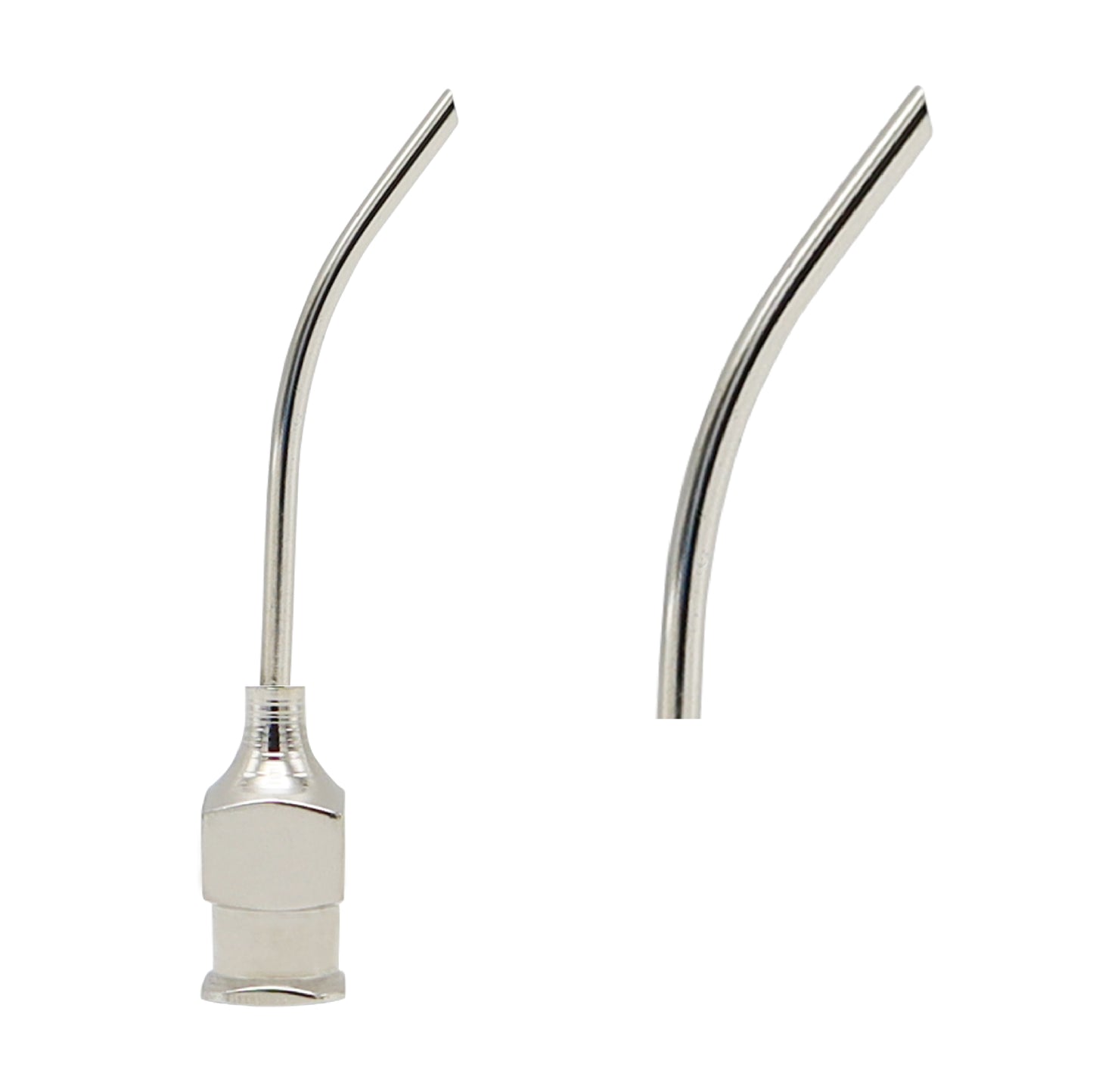 1.1 mm aspiration ophthalmic cannula used in cataract surgery for safe fluid aspiration and minimal tissue damage