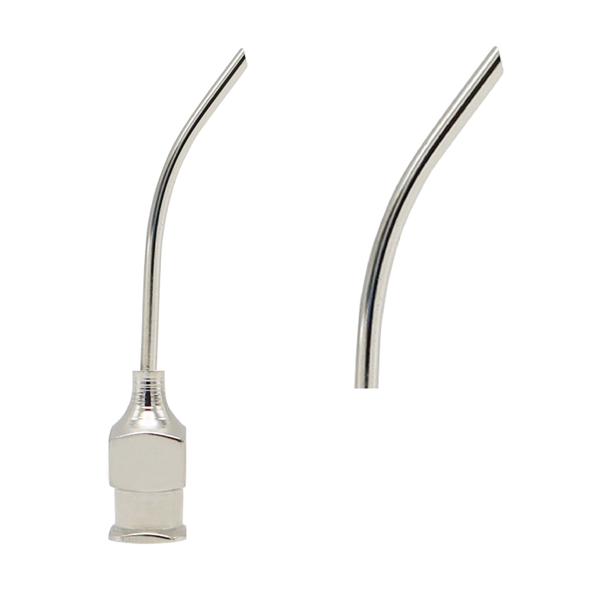 1.1 mm aspiration ophthalmic cannula used in cataract surgery for safe fluid aspiration and minimal tissue damage