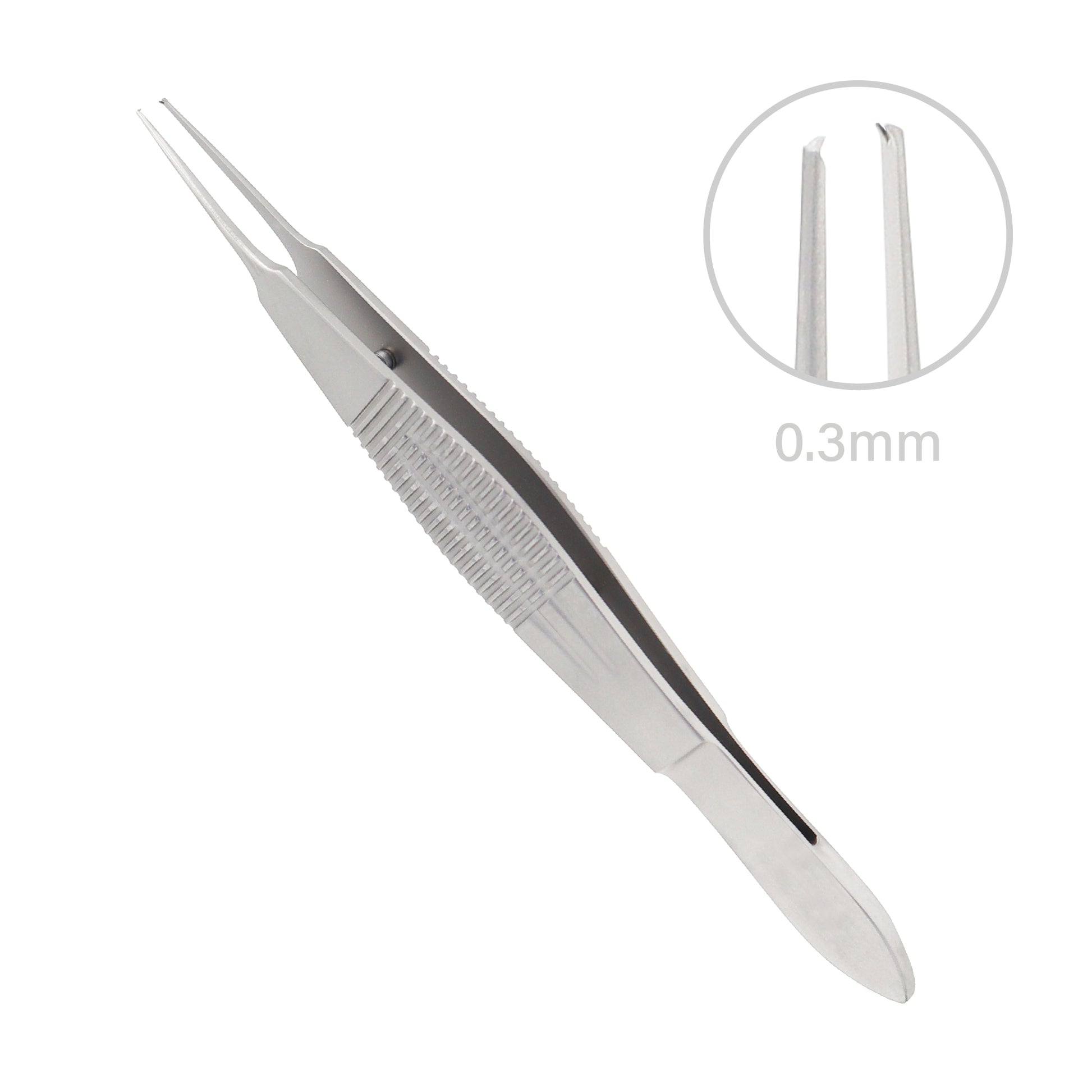 Stainless steel Castroviejo suture forceps, reusable ophthalmic surgical instrument for microsurgery procedures