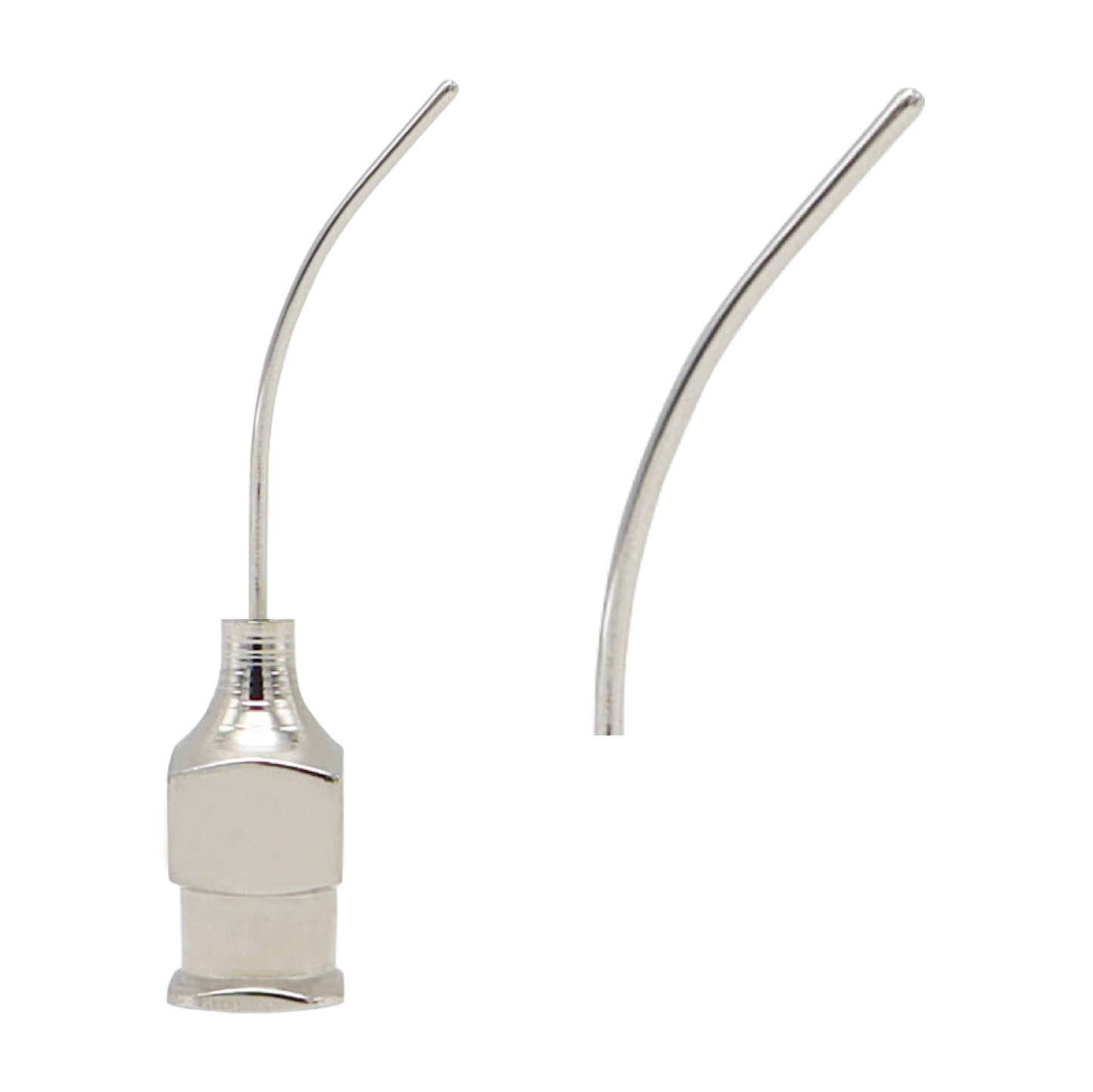 Ophthalmic cortex extractor with 0.3 mm side port and 21 mm length for controlled fluid aspiration in cataract surgery