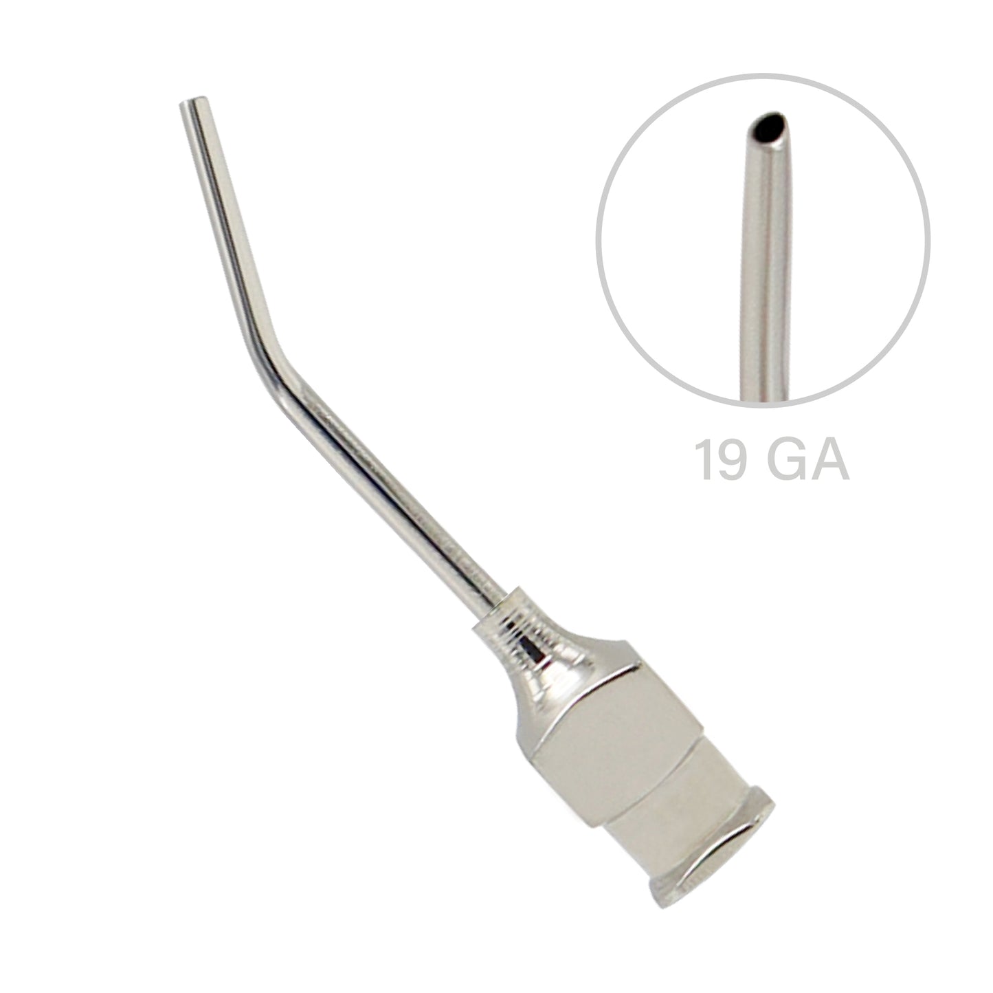 Bonn model 19G irrigating cannula used in cataract surgery for safe and accurate fluid irrigation in eye procedures