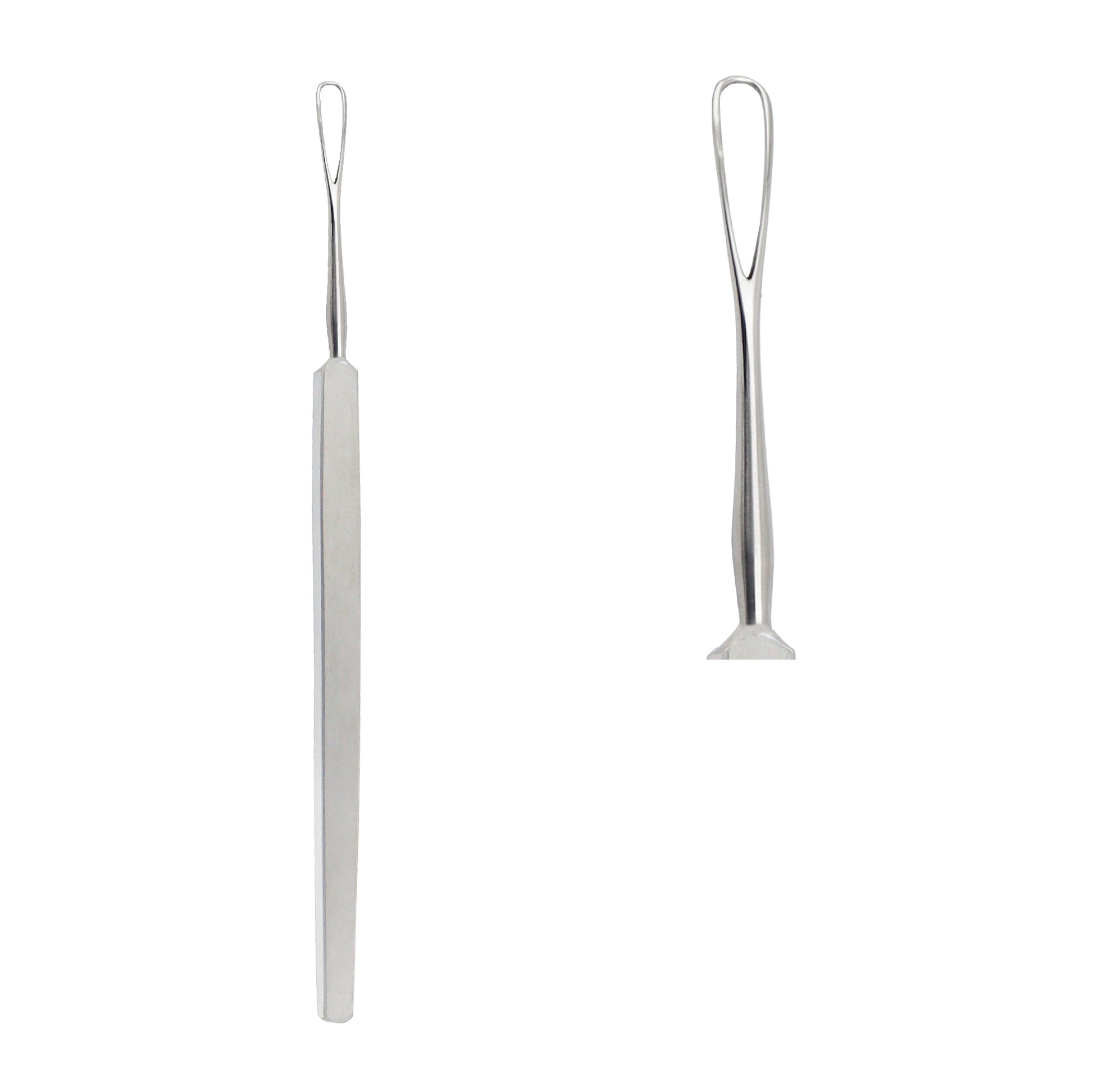 Stainless steel Snellen Lens Loop 4 mm with 13.5 cm length for controlled eye surgery procedures
