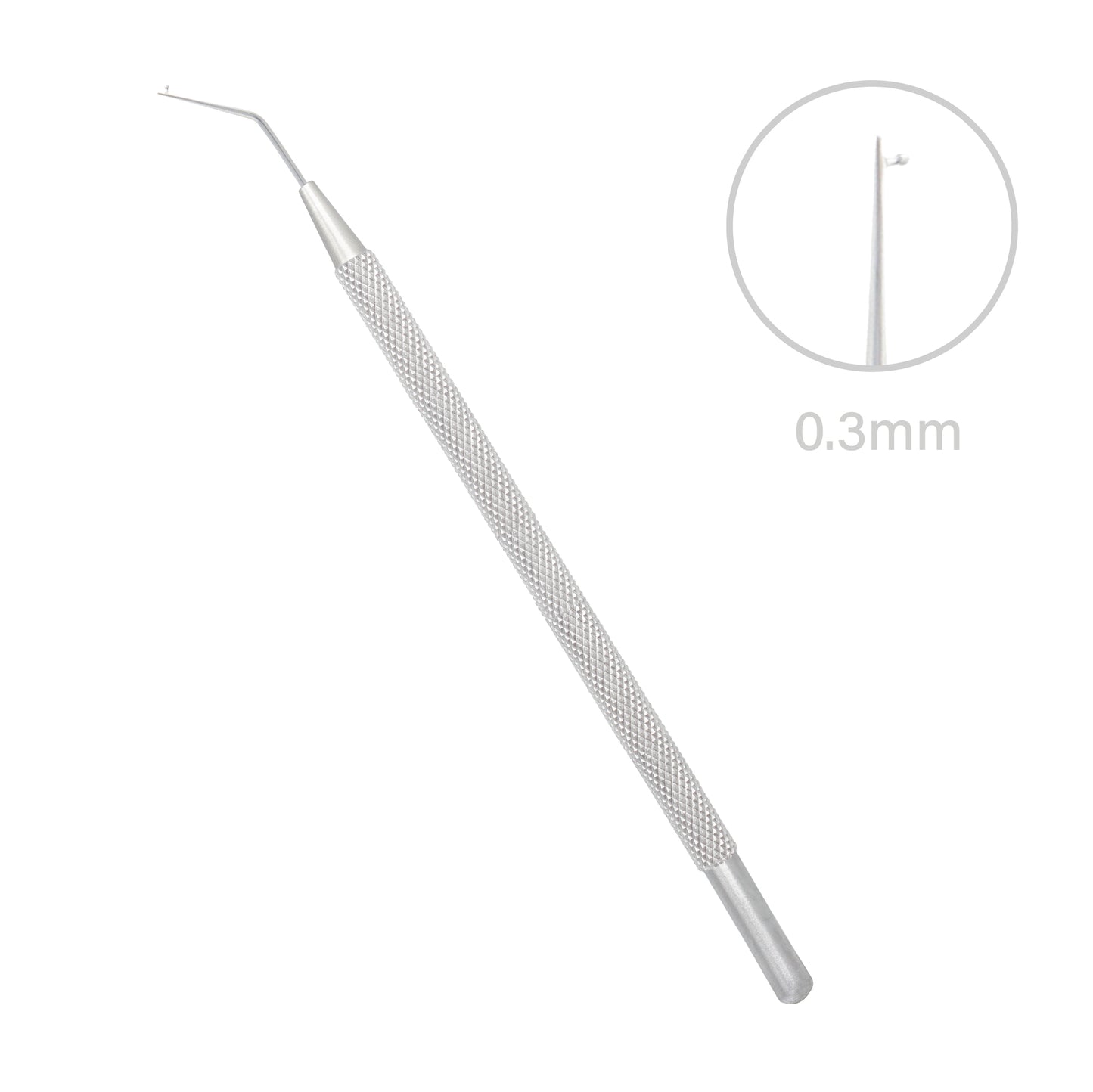 Frenzl T-Dialler ophthalmic lens manipulating hook used for intraocular lens positioning in eye surgery