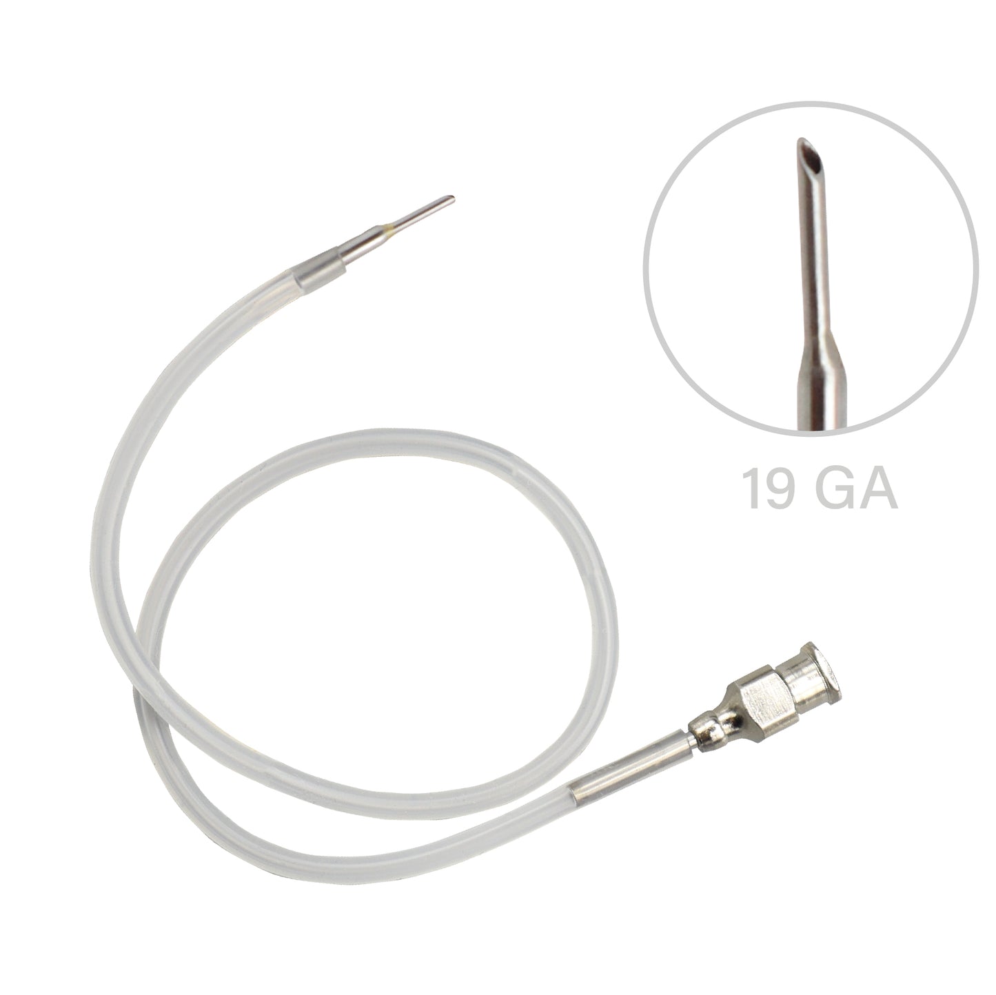 High-quality Lewicky 19 gauge infusion cannula for controlled infusion in eye surgery and ophthalmology procedures