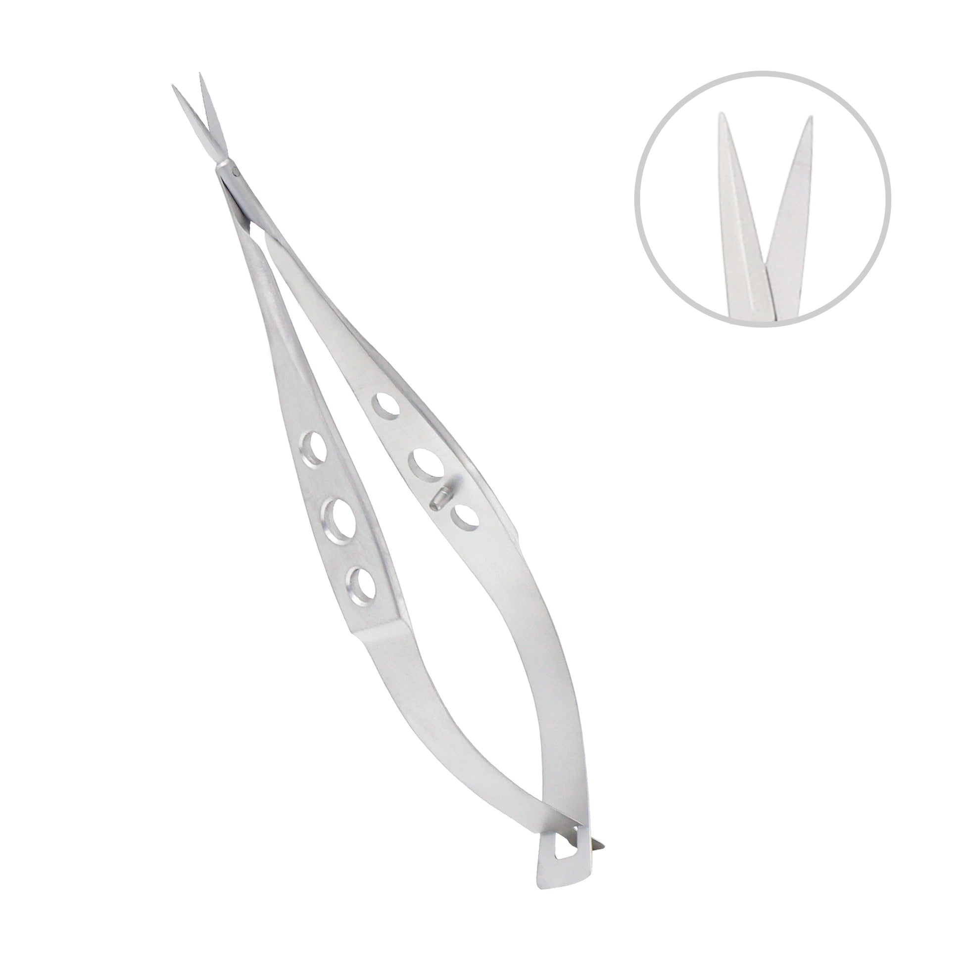 Ophthalmic Micro-Vannas Scissors straight delicate blade 8.5 cm for precision eye surgery