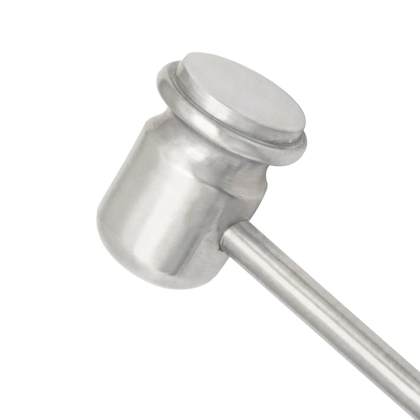 Medical grade stainless steel surgical bone mallet hammer used in orthopedic and dental procedures.