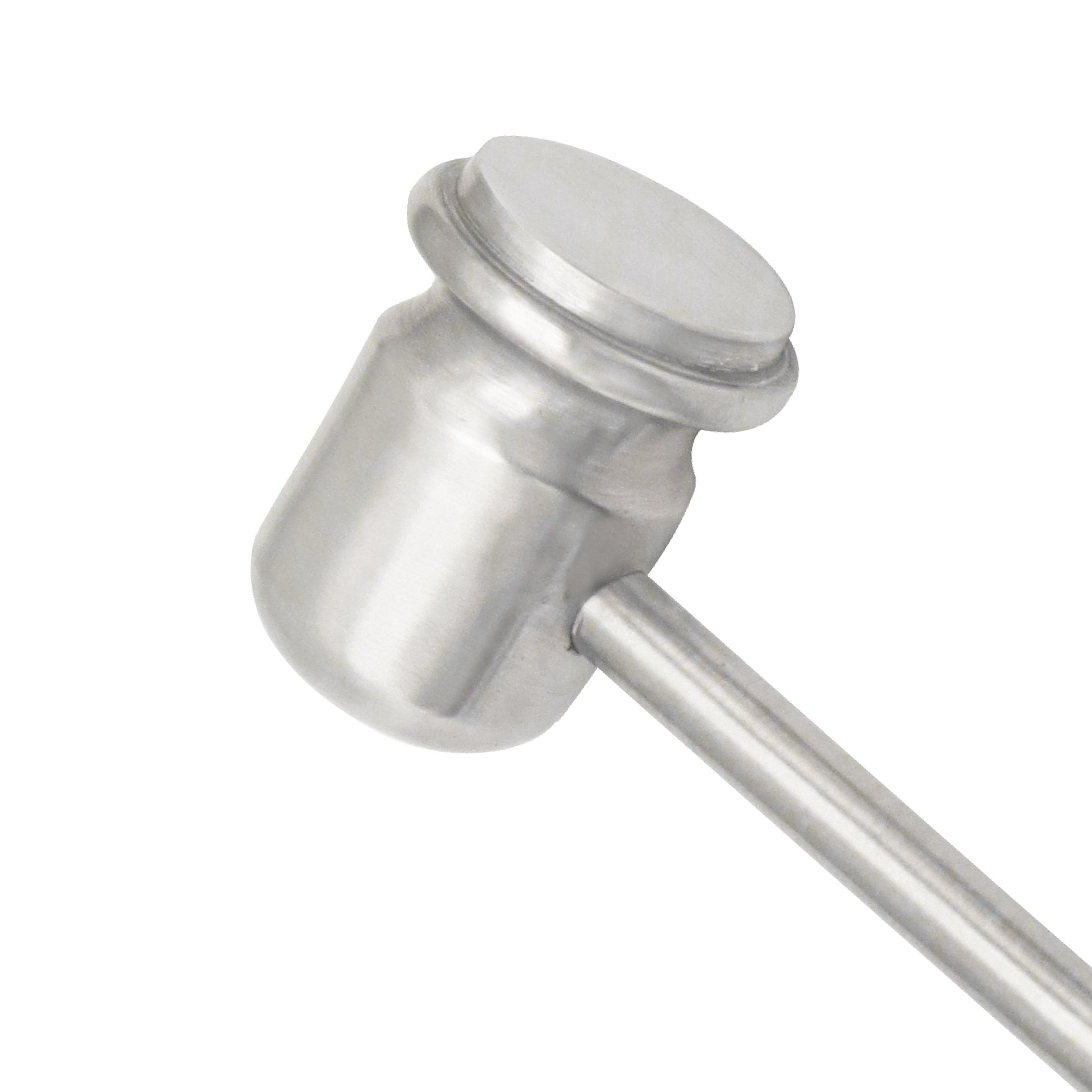 Medical grade stainless steel surgical bone mallet hammer used in orthopedic and dental procedures.