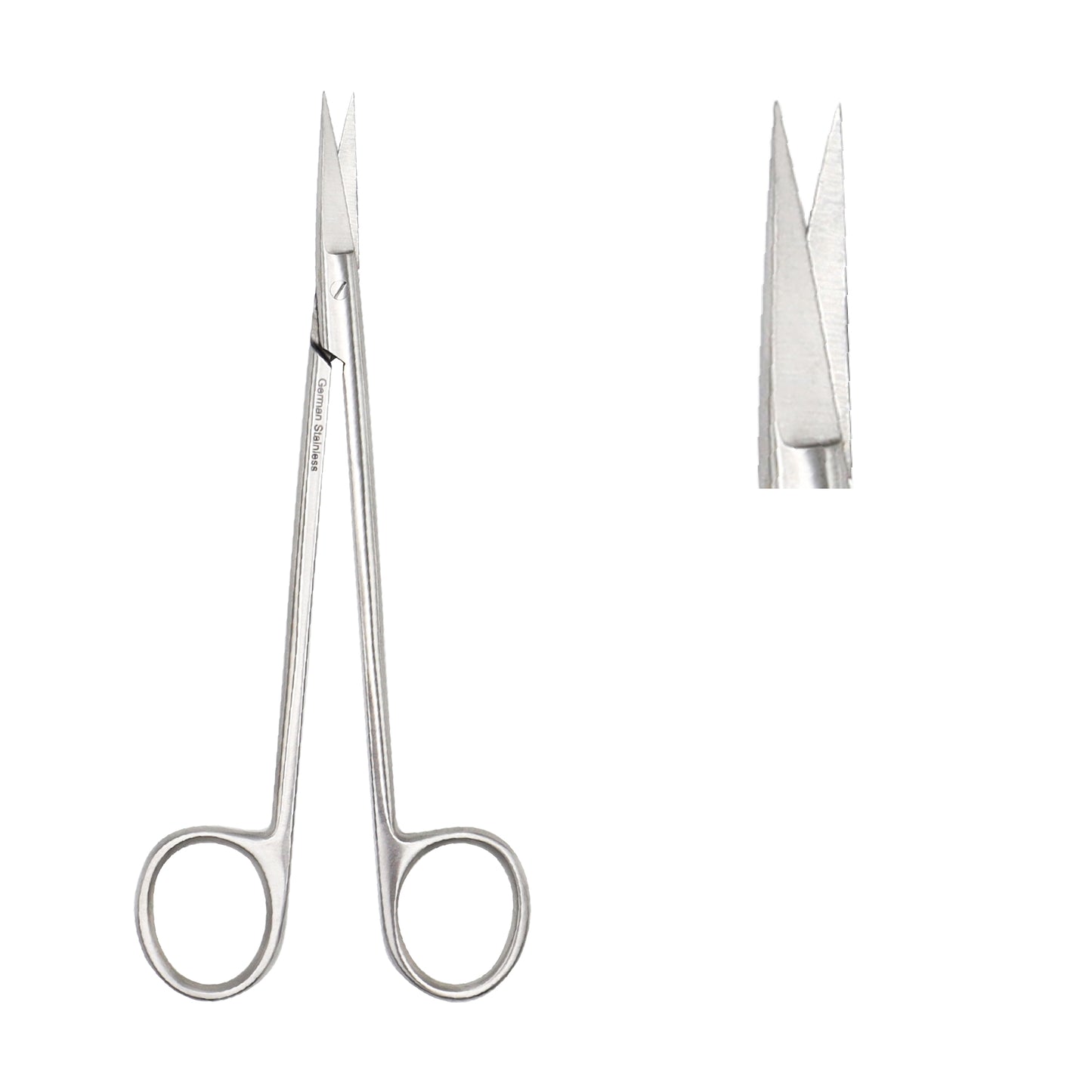 Pair of surgical forceps on a white background