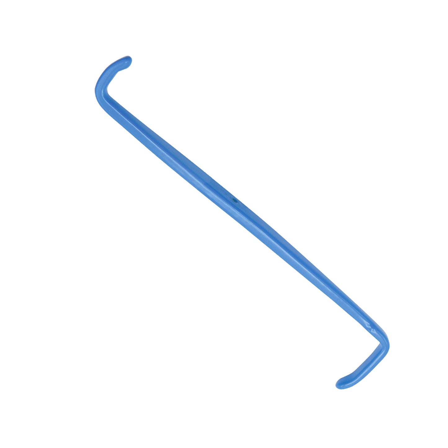 Blue double-ended precision hook and pry bar tool.