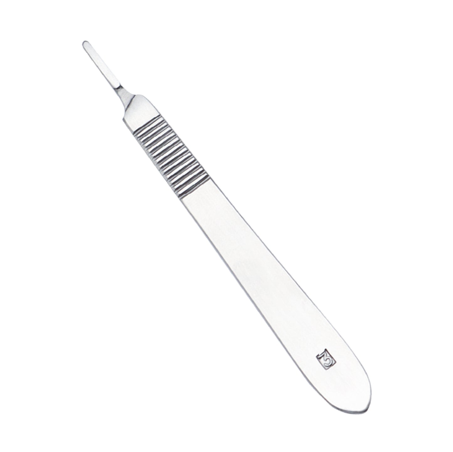 Scalpel Handle No. 3 12.5 cm stainless steel ophthalmic surgical instrument for precise eye surgery incisions
