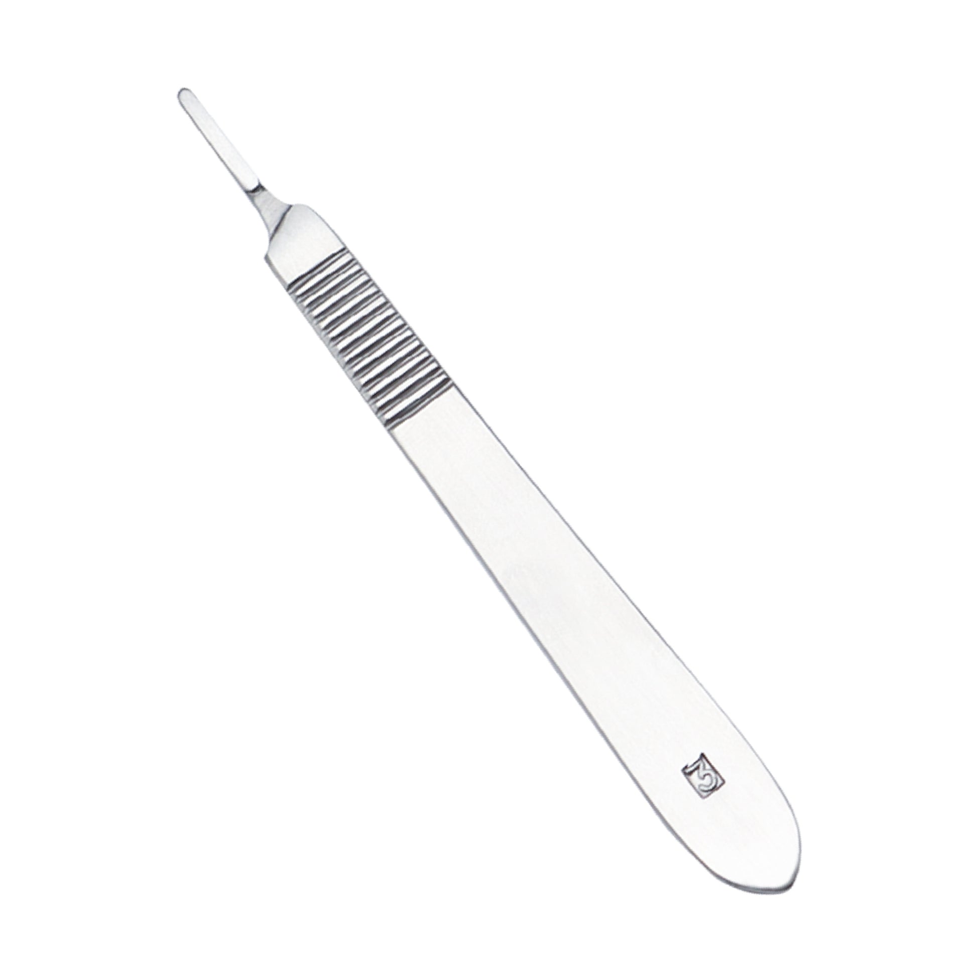 Scalpel Handle No. 3 12.5 cm stainless steel ophthalmic surgical instrument for precise eye surgery incisions