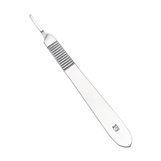 Scalpel Handle No. 3 12.5 cm stainless steel ophthalmic surgical instrument for precise eye surgery incisions