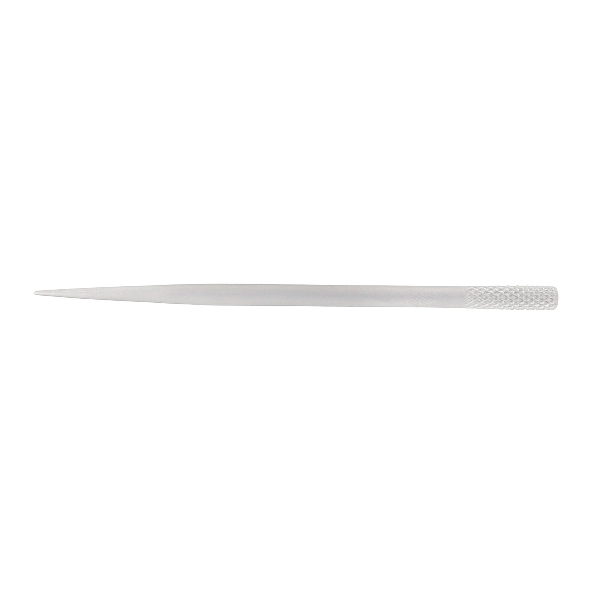 Simple front view of the Sichel-Wilder Lachrymal Dilator, Fig. 2, featuring a 0.90 mm tip diameter and 7.5 cm overall length used in ophthalmic surgery.