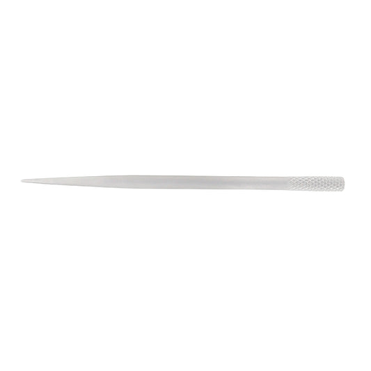 Simple front view of the Sichel-Wilder Lachrymal Dilator, Fig. 2, featuring a 0.90 mm tip diameter and 7.5 cm overall length used in ophthalmic surgery.