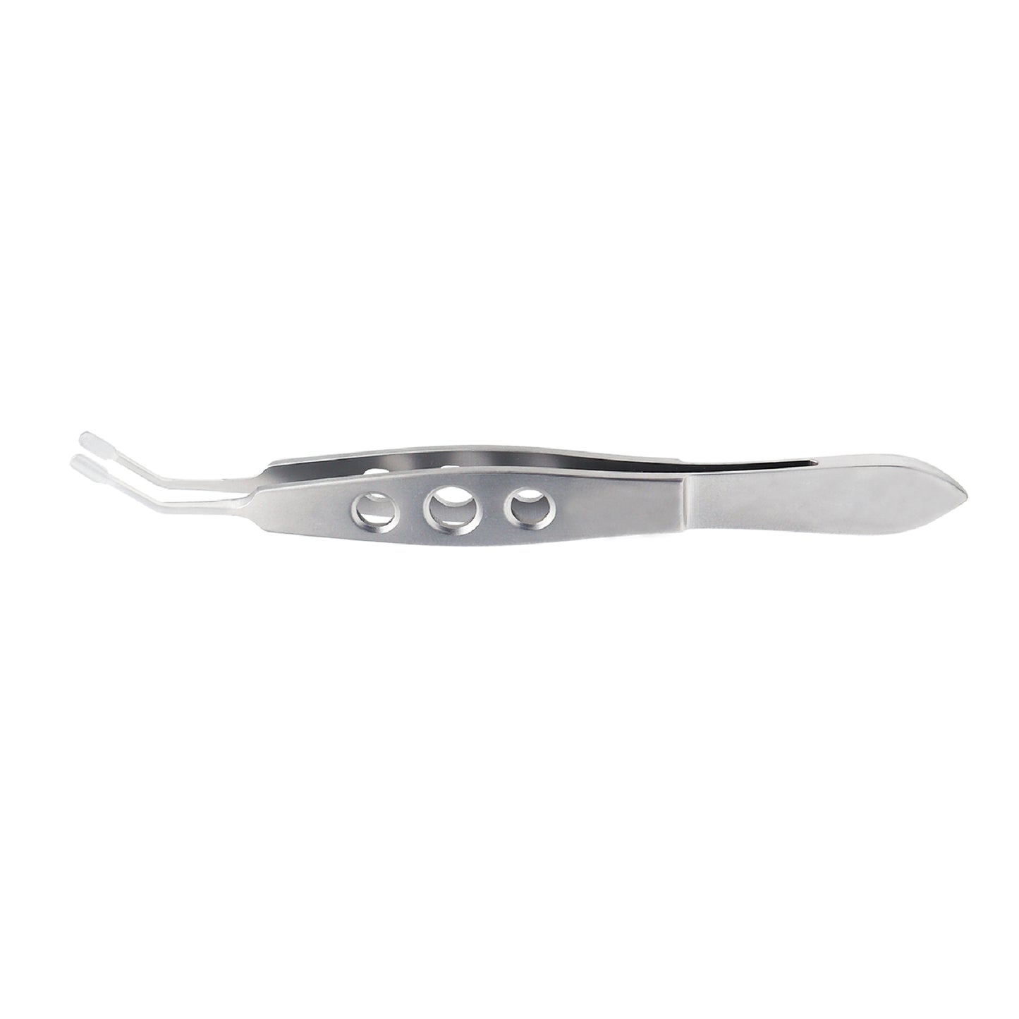 A silver Meibomian Gland Expressor Forcep Tweezer with a 3x6 mm tip.