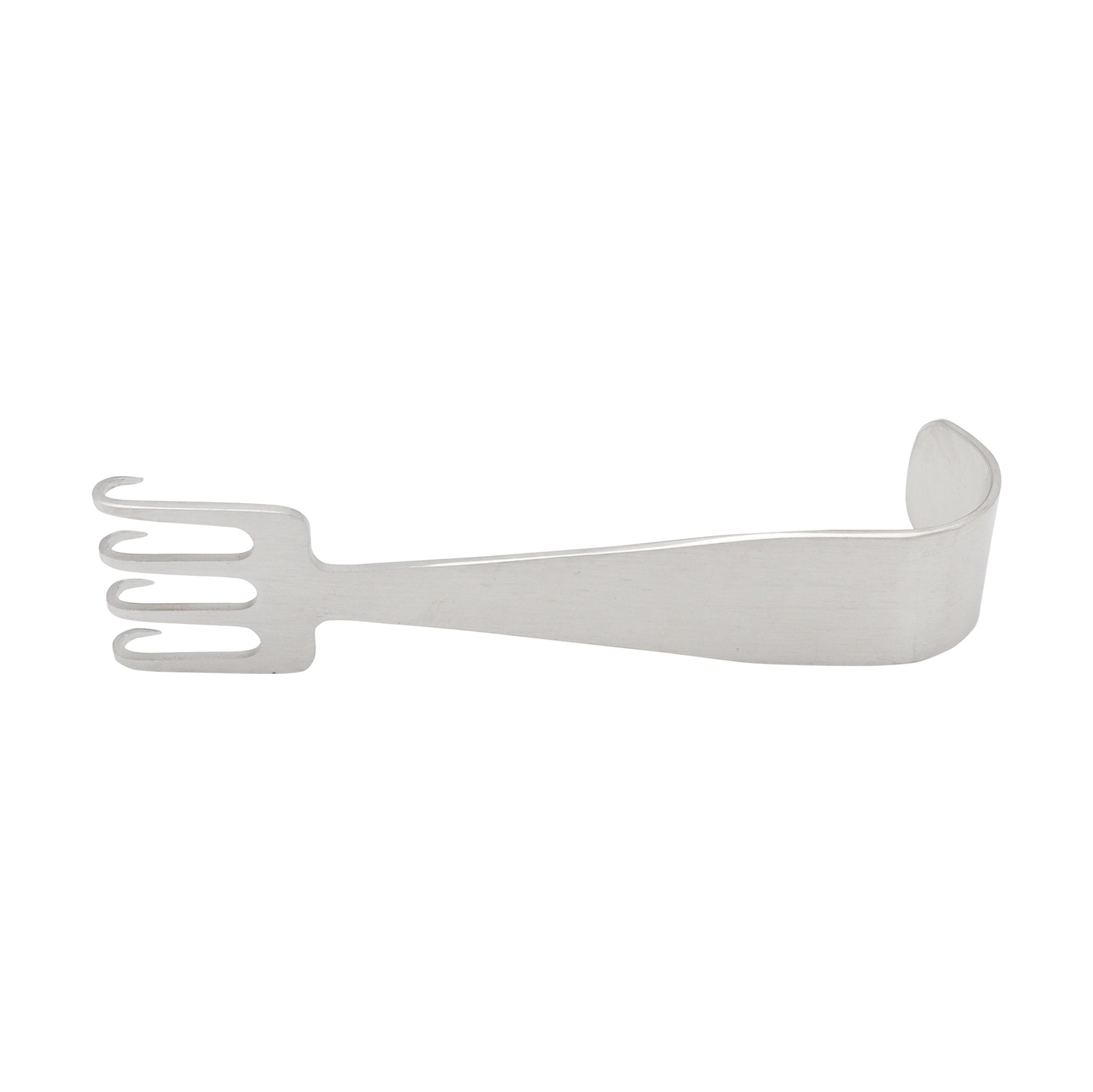 A single-ended maxwell flap retractor made of German stainless steel with a matte finish.