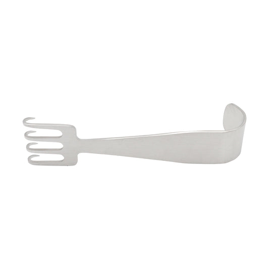 A single-ended maxwell flap retractor made of German stainless steel with a matte finish.