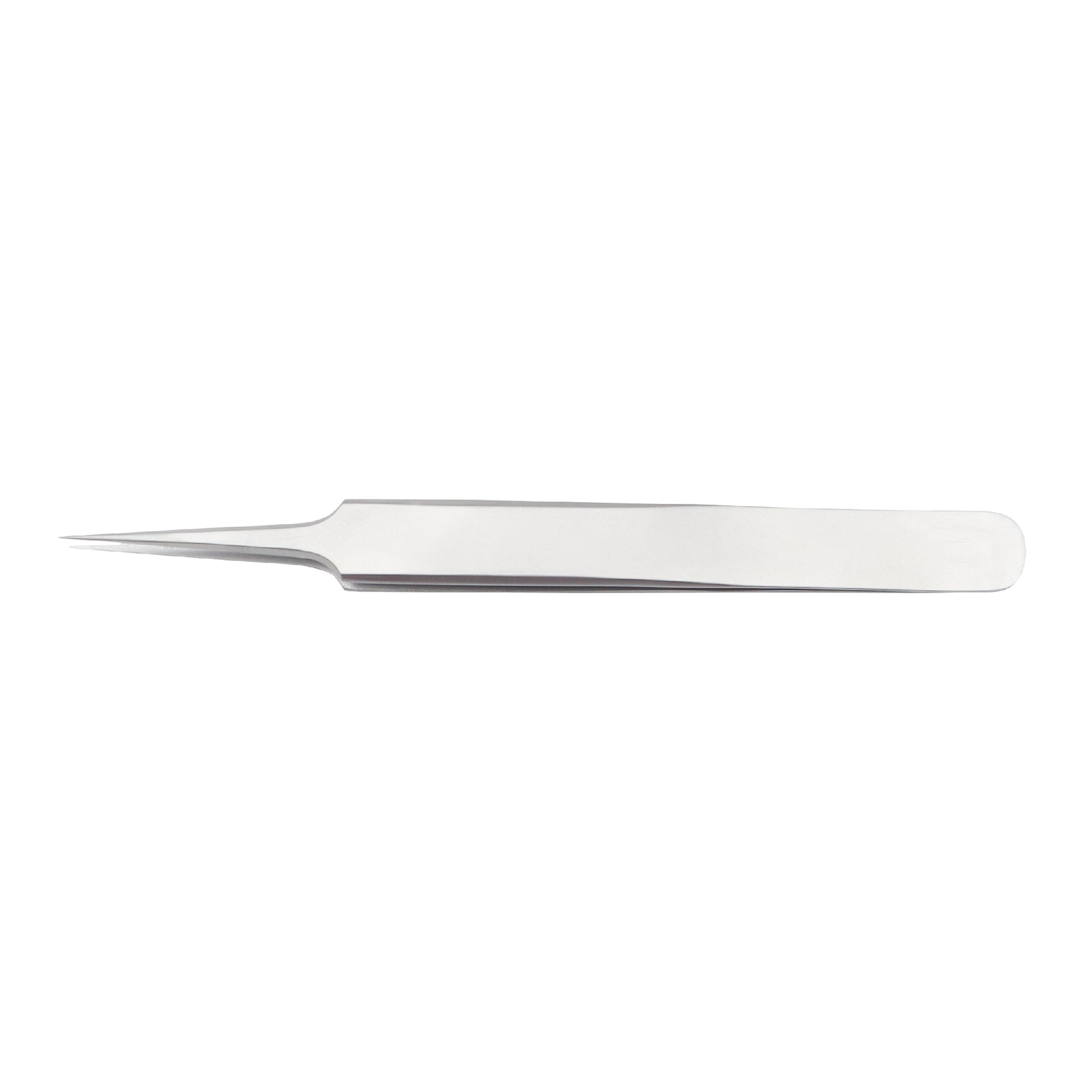 A single jewelers forceps with a metallic appearance, most likely made from stainless steel.