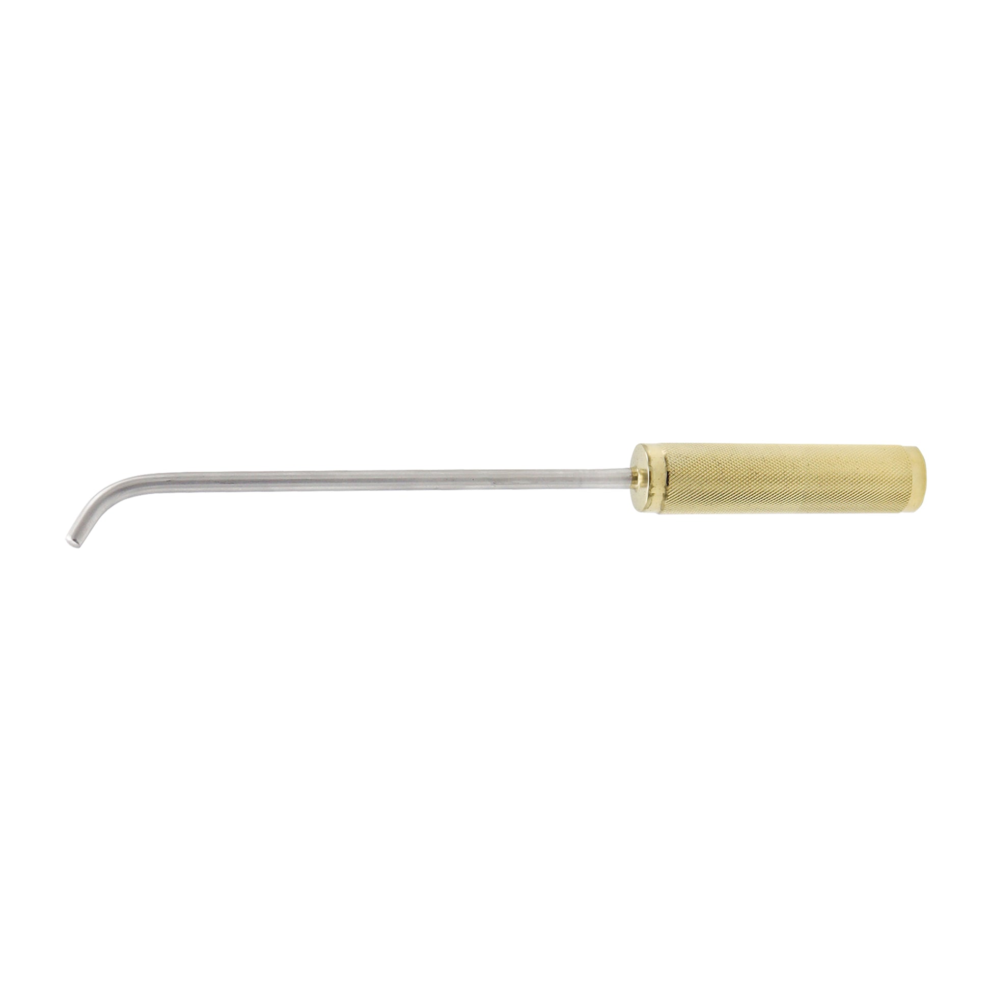 A single Emory-style breast surgery instrument made of stainless steel with a gold-colored handle.