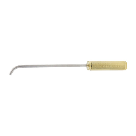 A single Emory-style breast surgery instrument made of stainless steel with a gold-colored handle.
