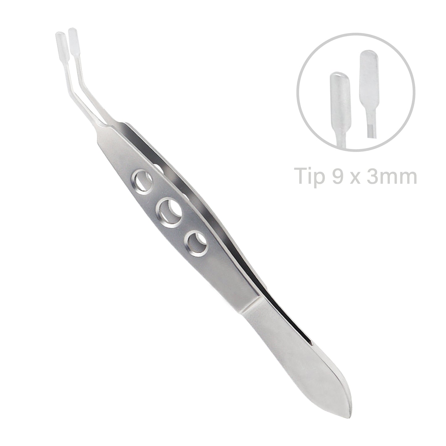 Stainless steel Meibomian Gland Expressor Forcep Tweezer 3x9 mm for ophthalmic procedures