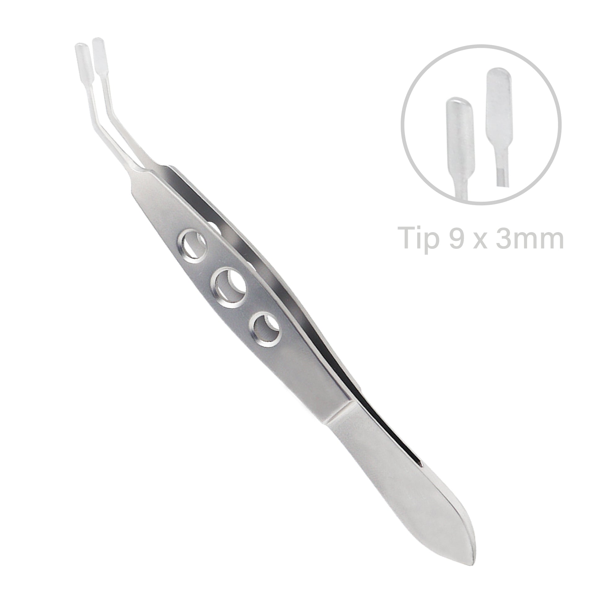 Stainless steel Meibomian Gland Expressor Forcep Tweezer 3x9 mm for ophthalmic procedures