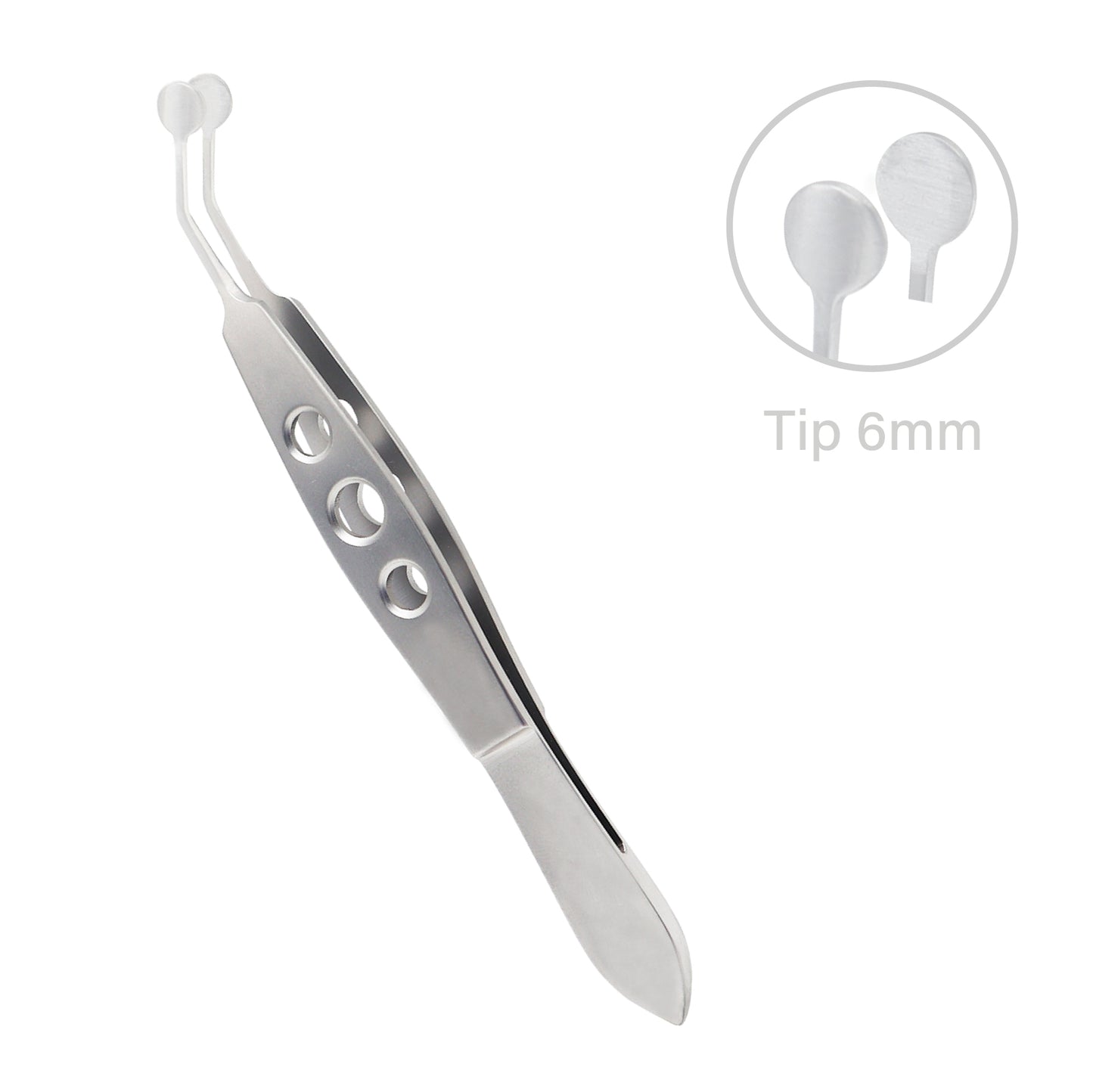 Stainless steel Meibomian Gland Forceps C Collins Expressor 6 mm for precise eye surgery use