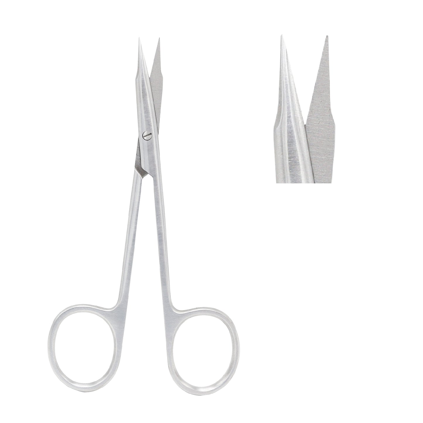 Stevens Tenotomy Scissors curved pointed design, 11.5 cm stainless steel instrument for delicate tissue dissection and eye surgery.