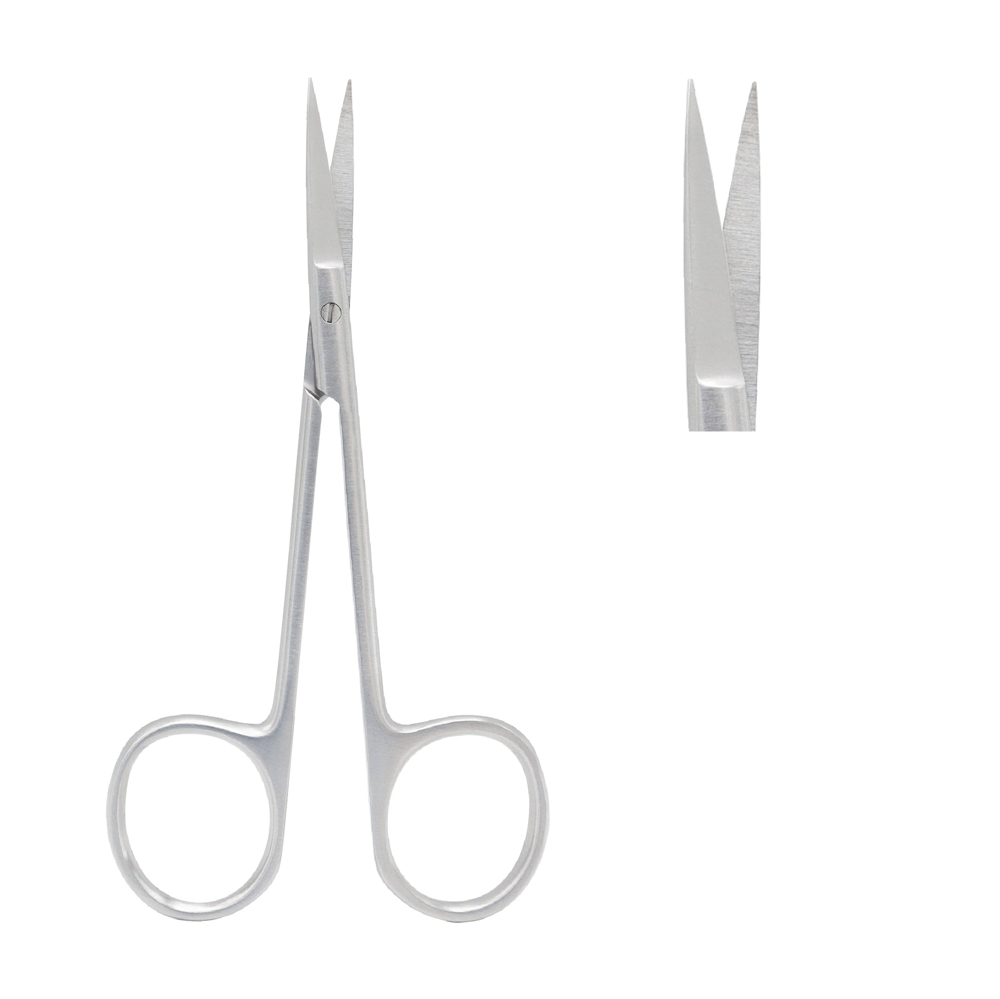 Straight blunt-blunt eye scissor 11.5 cm stainless steel ophthalmic tool