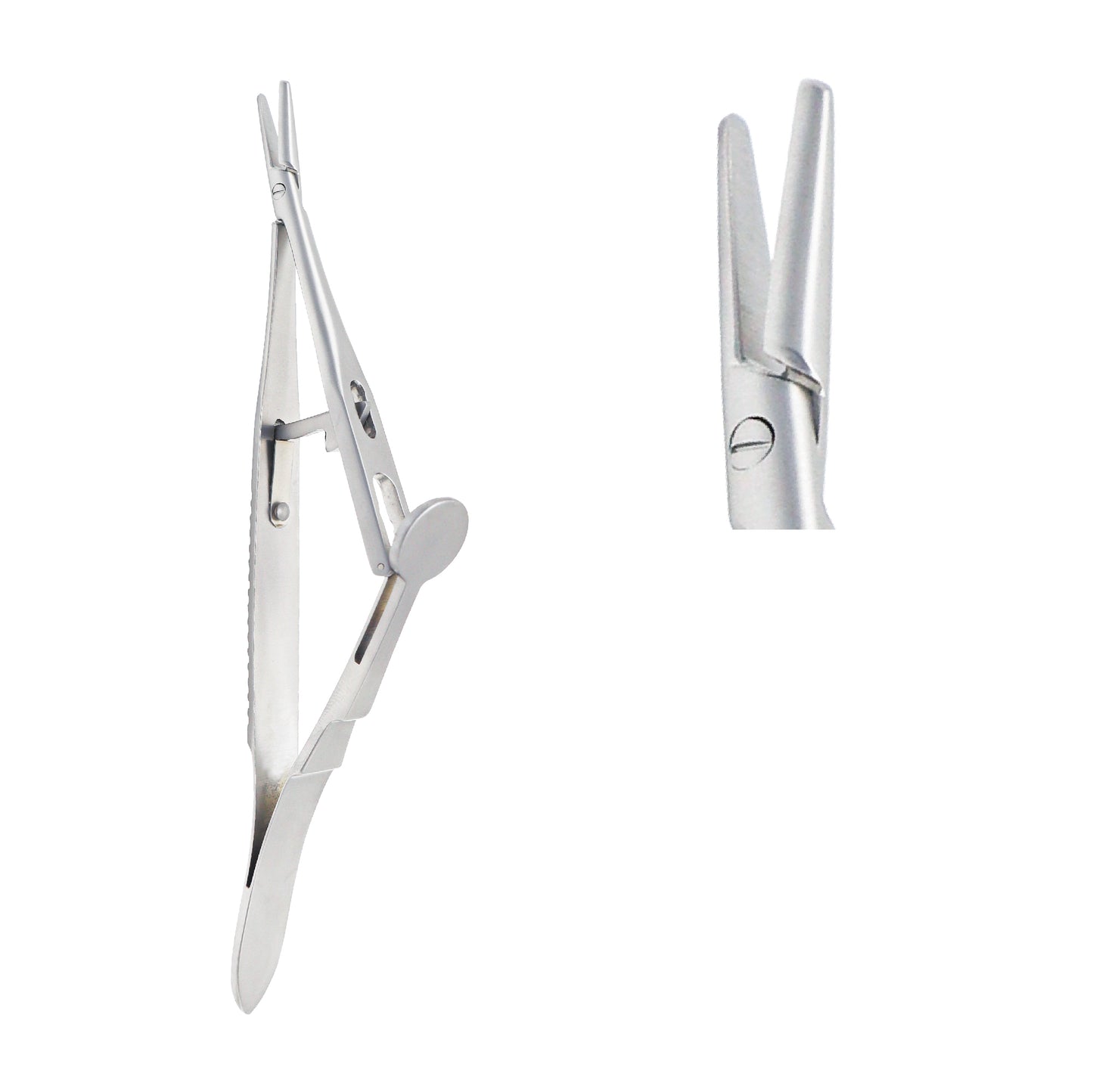 Straight Kalt Needle Holder 14 cm for ophthalmic and microsurgical procedures