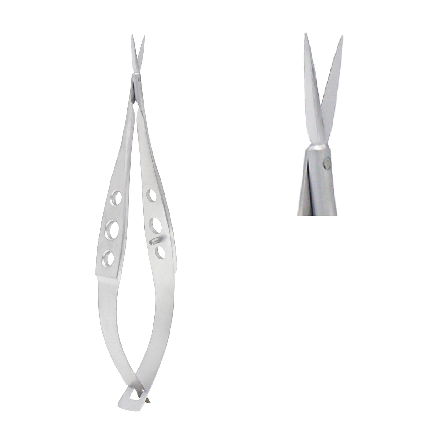 Straight Micro-Vannas Scissors 8.5 cm for secondary cataract and delicate eye surgery procedures