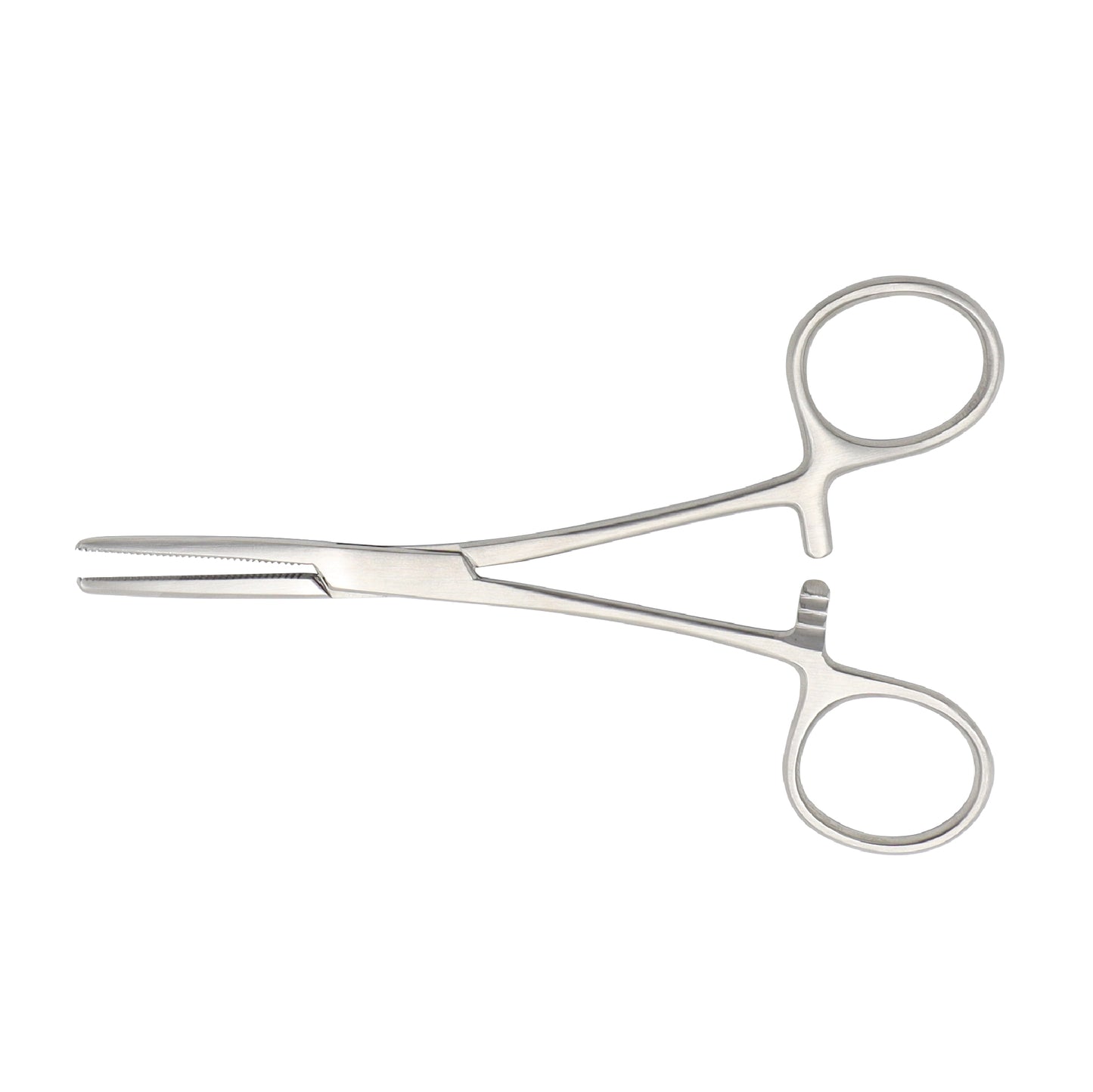A straight Rochester Pean Hemostatic Forceps made of stainless steel with serrated jaws.