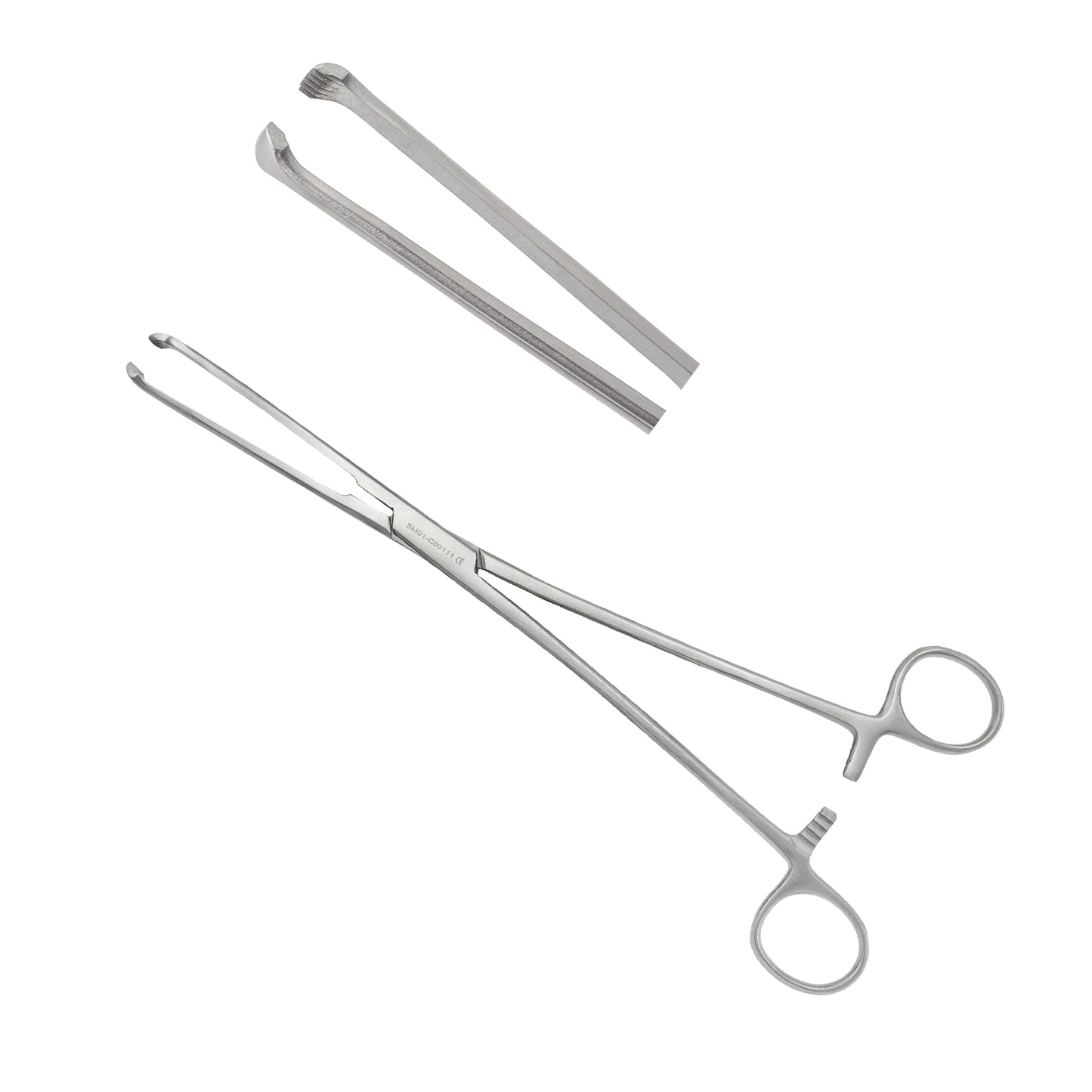 Surgical Allis forceps 9.5 inch 4:5 interlocking teeth stainless steel instrument for firm tissue handling in surgery