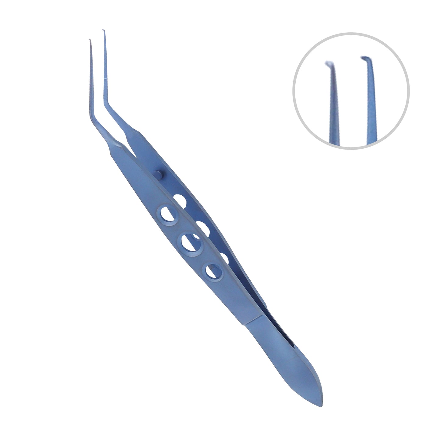 Titanium Lehner ophthalmic forceps 11 cm for precise capsulorhexis and cataract procedures