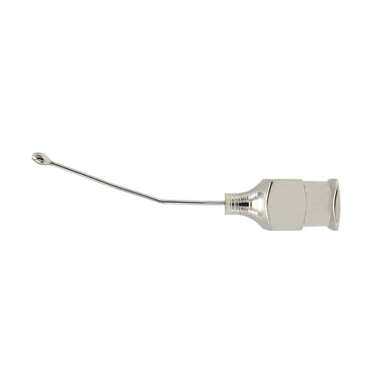 Troutman ophthalmic cannula with olive tip 25 gauge for precise eye surgery fluid control
Image Name: 25ga-olive-tip-troutman-cannula-closeup
